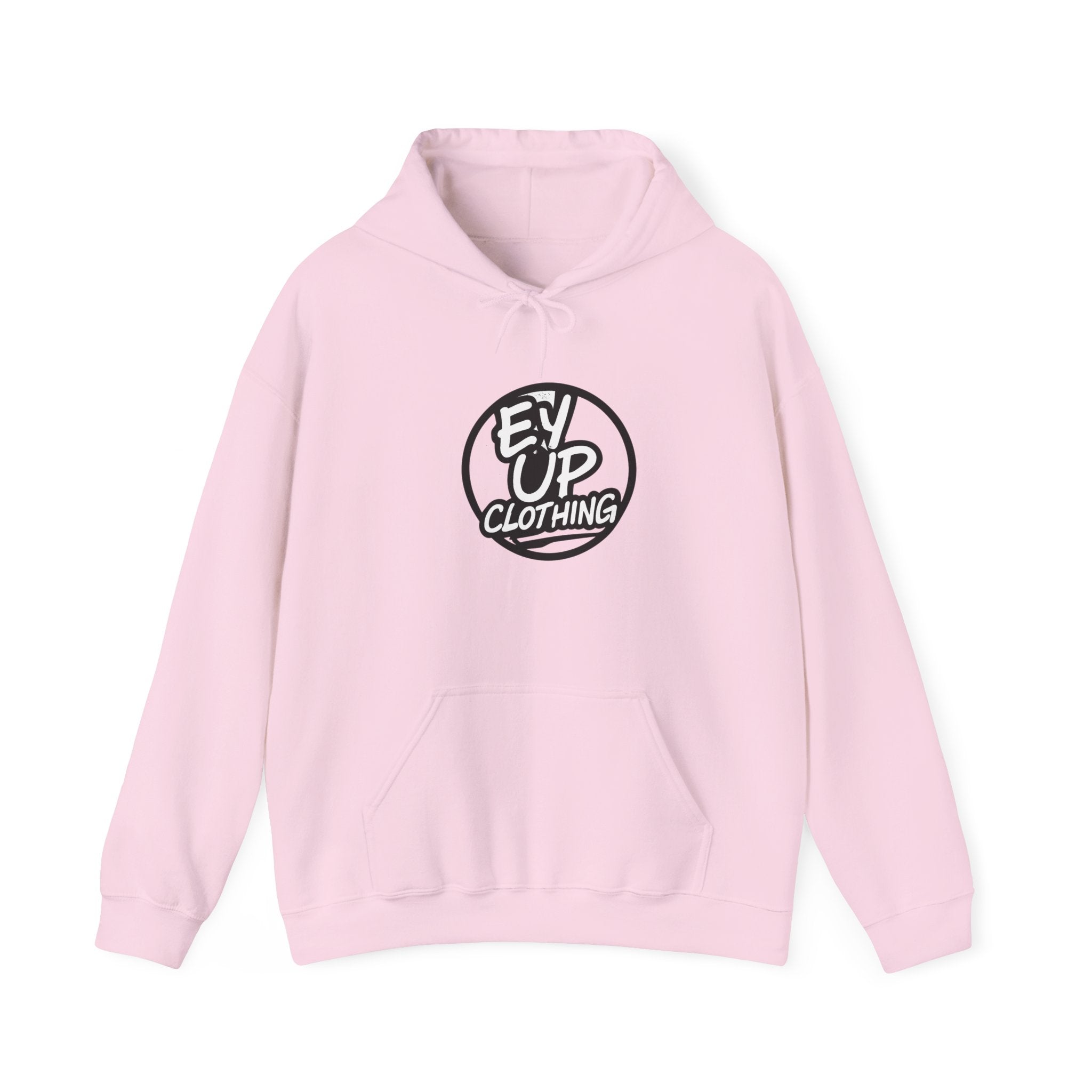 Ey Up Clothing Hoodie — Retro Circle Logo Pullover