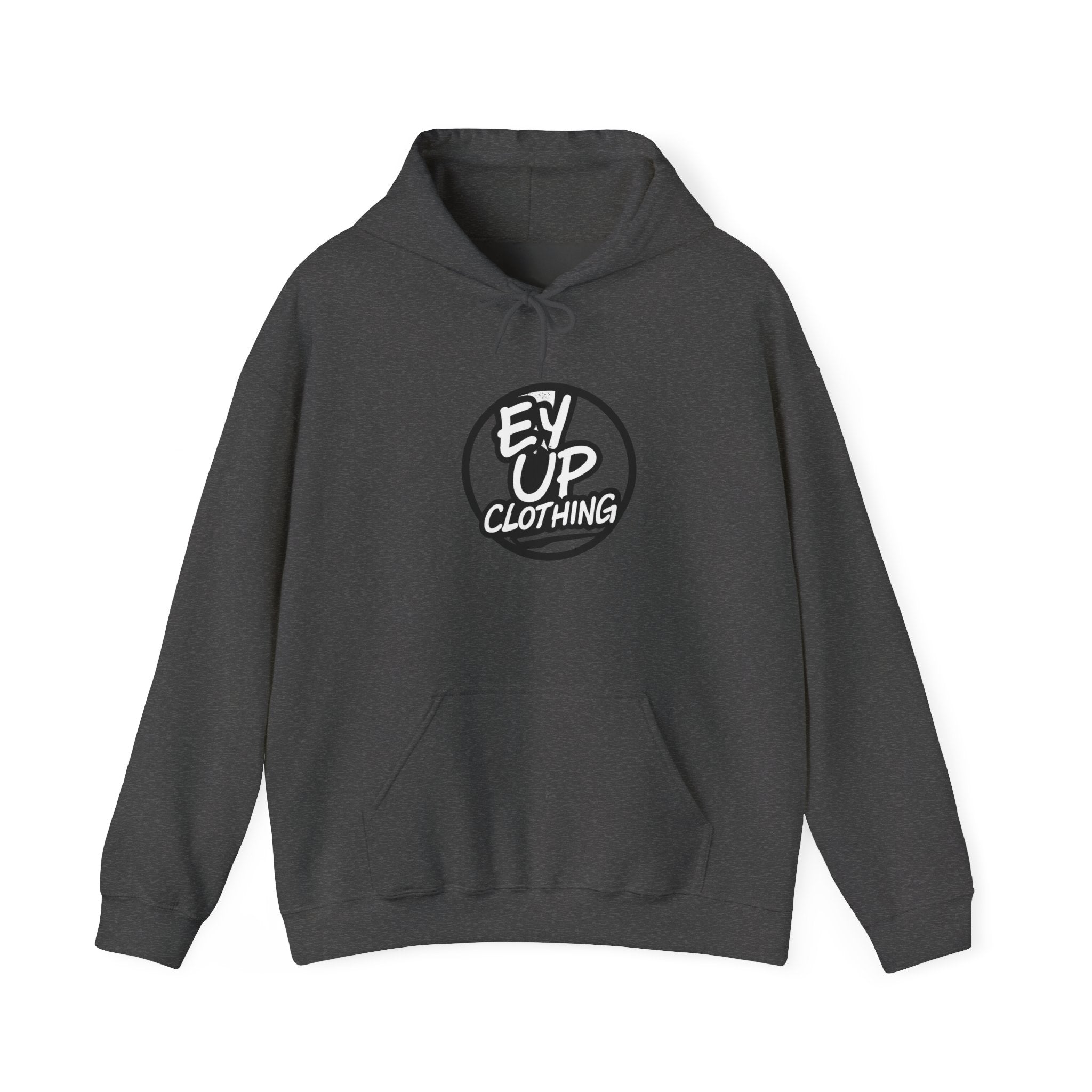 Ey Up Clothing Hoodie — Retro Circle Logo Pullover
