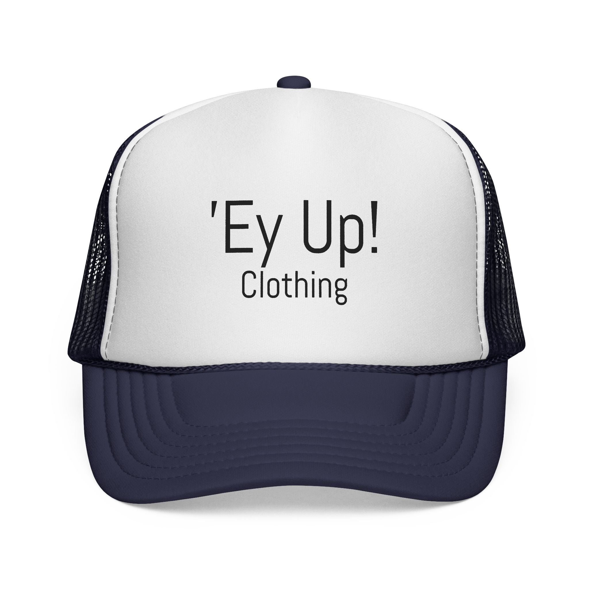 Cool Trucker Cap with 'Ey Up!' Design, Ideal for Outdoor Adventures, Casual Style, Gift for Him/Her, Perfect for Festivals, Sports Events