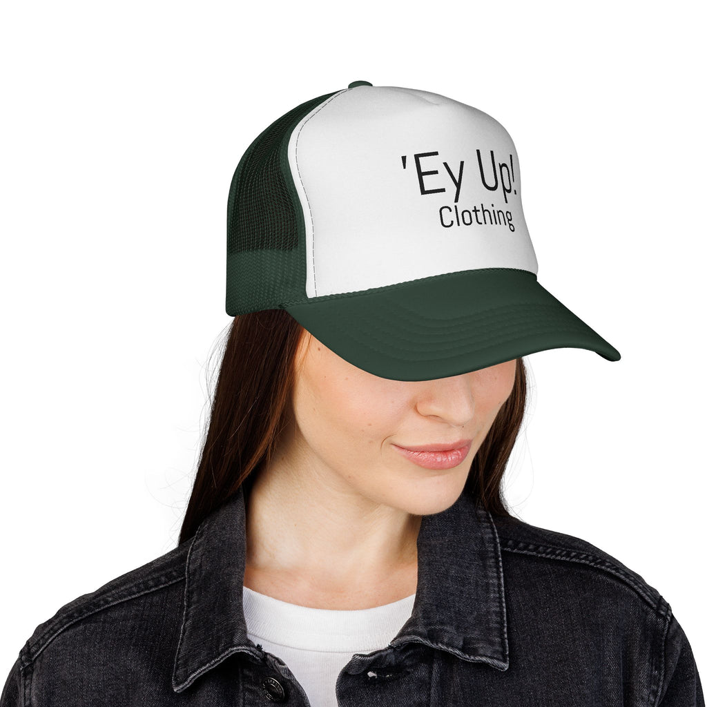 Cool Trucker Cap with 'Ey Up!' Design, Ideal for Outdoor Adventures, Casual Style, Gift for Him/Her, Perfect for Festivals, Sports Events