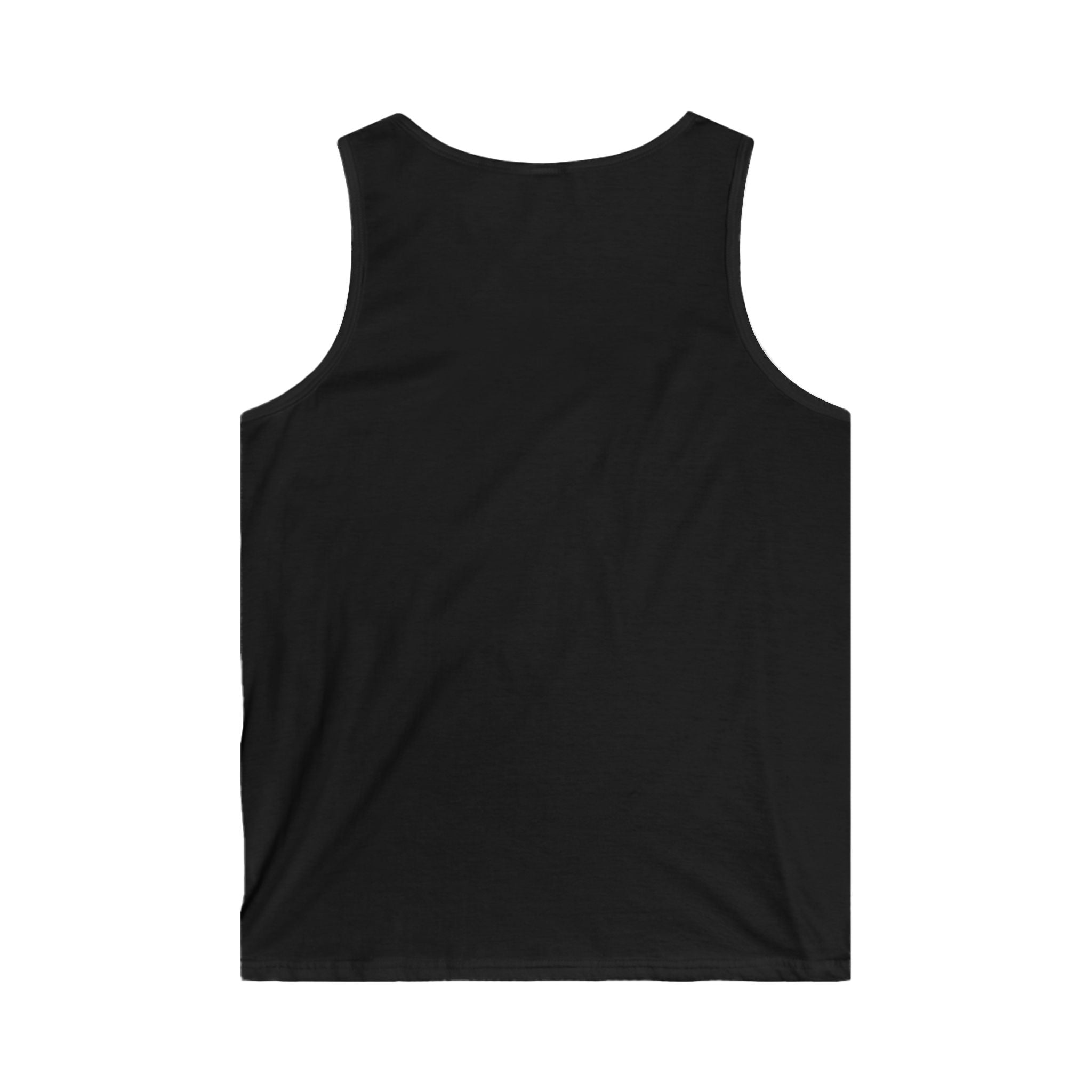 Men's Softstyle Tank Top with 'Ey Up!' Design, Casual Summer Wear, Perfect for Festivals, Beach, Workouts, Gift Idea