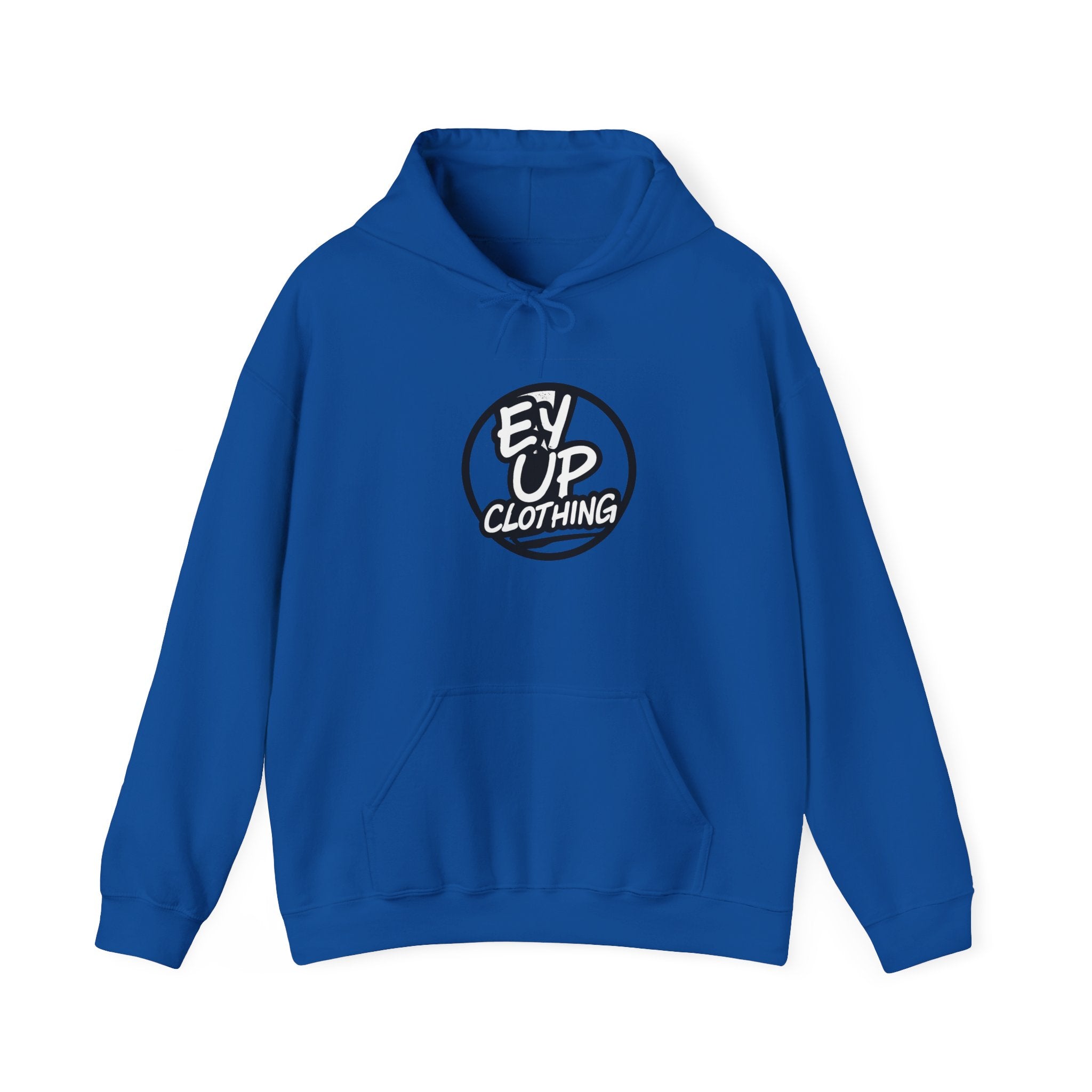 Ey Up Clothing Hoodie — Retro Circle Logo Pullover
