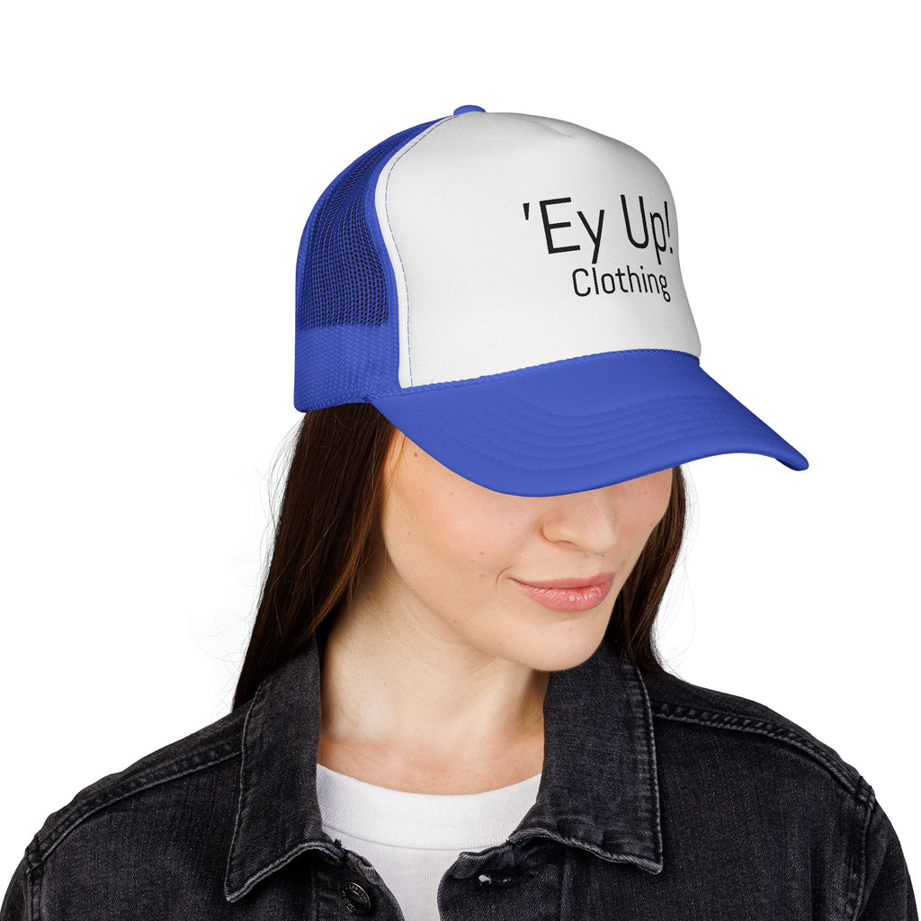Cool Trucker Cap with 'Ey Up!' Design, Ideal for Outdoor Adventures, Casual Style, Gift for Him/Her, Perfect for Festivals, Sports Events