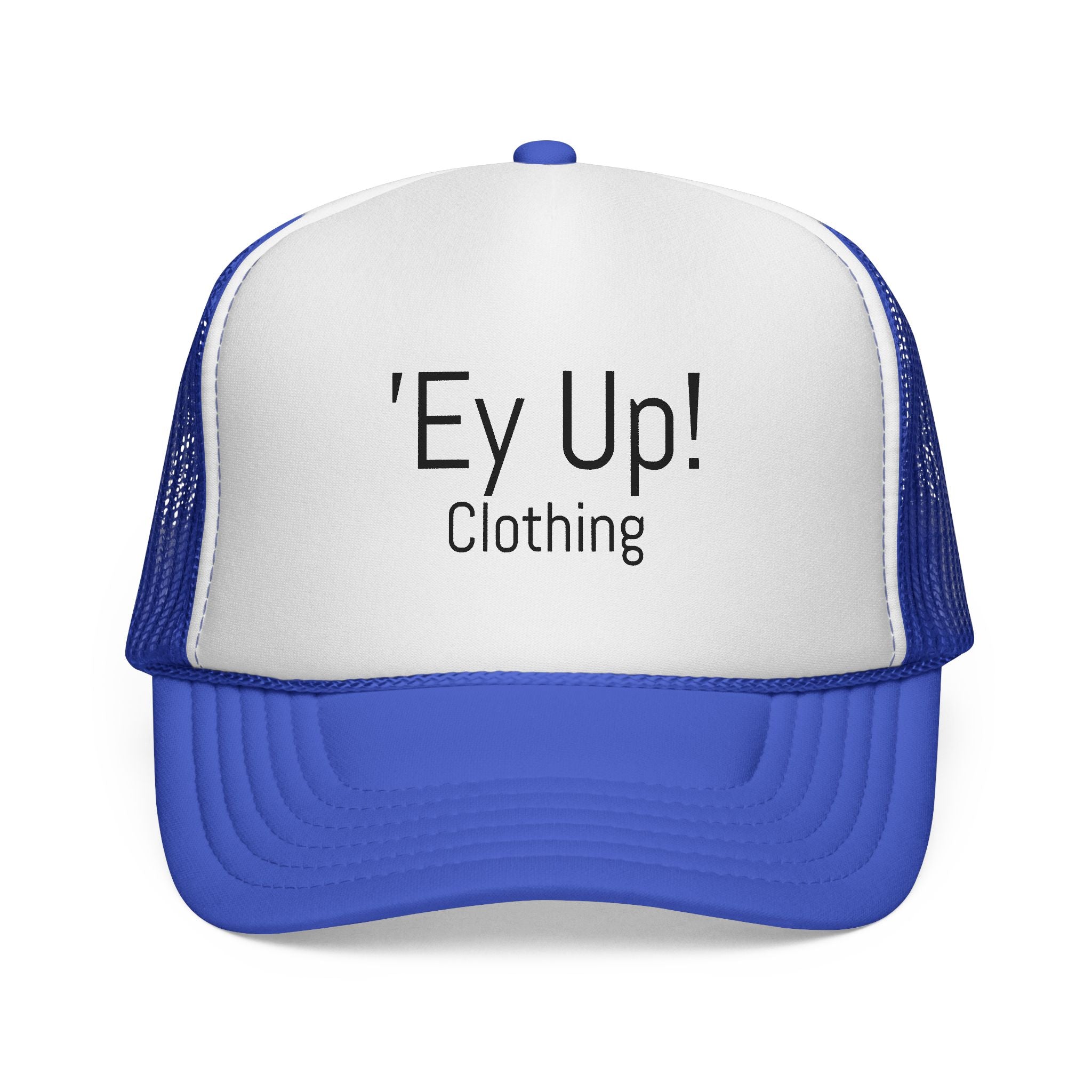Cool Trucker Cap with 'Ey Up!' Design, Ideal for Outdoor Adventures, Casual Style, Gift for Him/Her, Perfect for Festivals, Sports Events
