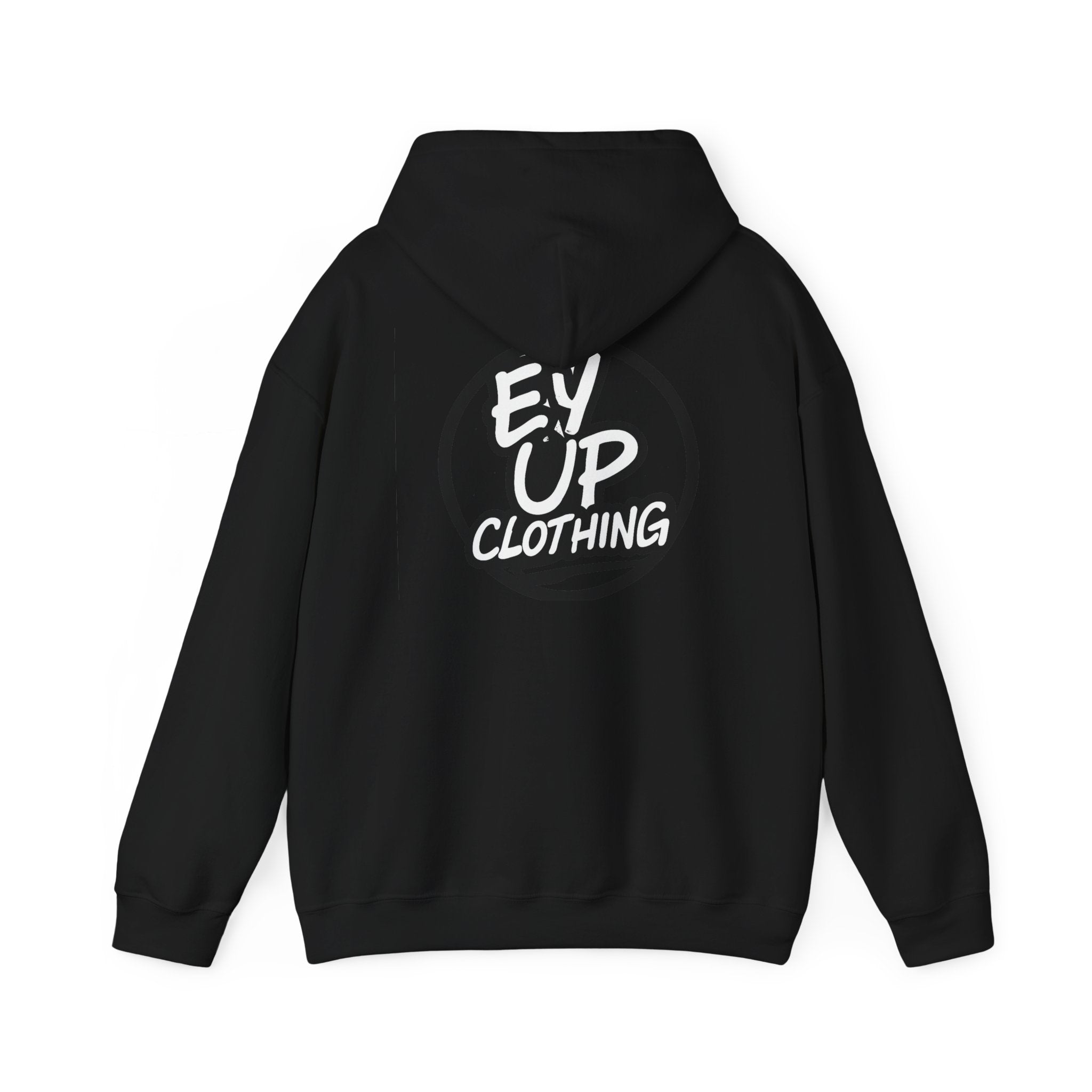 Ey Up Clothing Hoodie — Retro Circle Logo Pullover