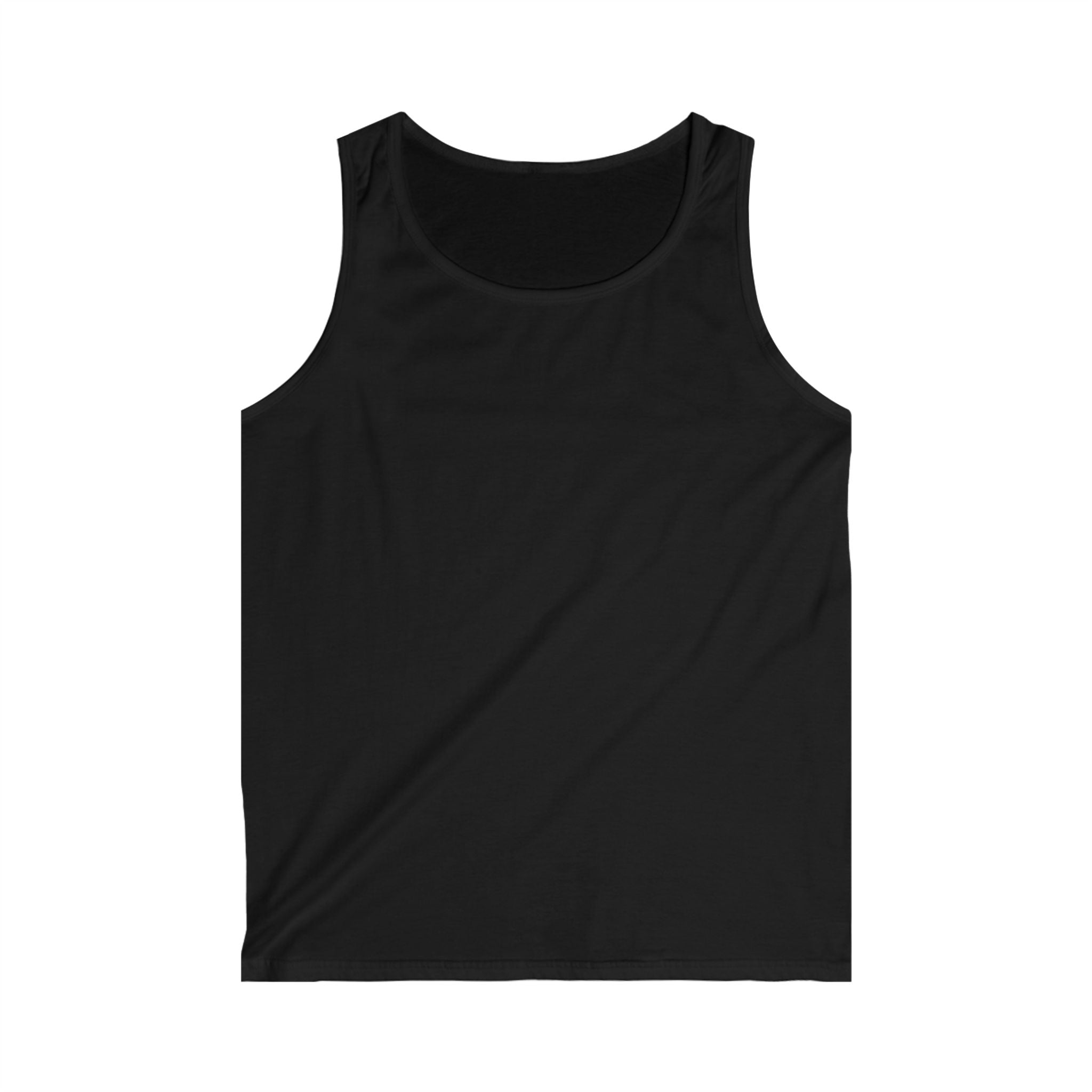 Men's Softstyle Tank Top with 'Ey Up!' Design, Casual Summer Wear, Perfect for Festivals, Beach, Workouts, Gift Idea